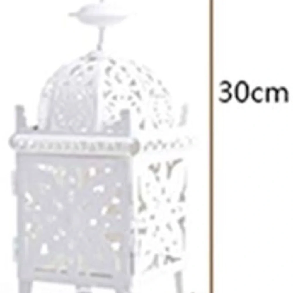 Brand New Moroccan Black Metal Candle Lantern